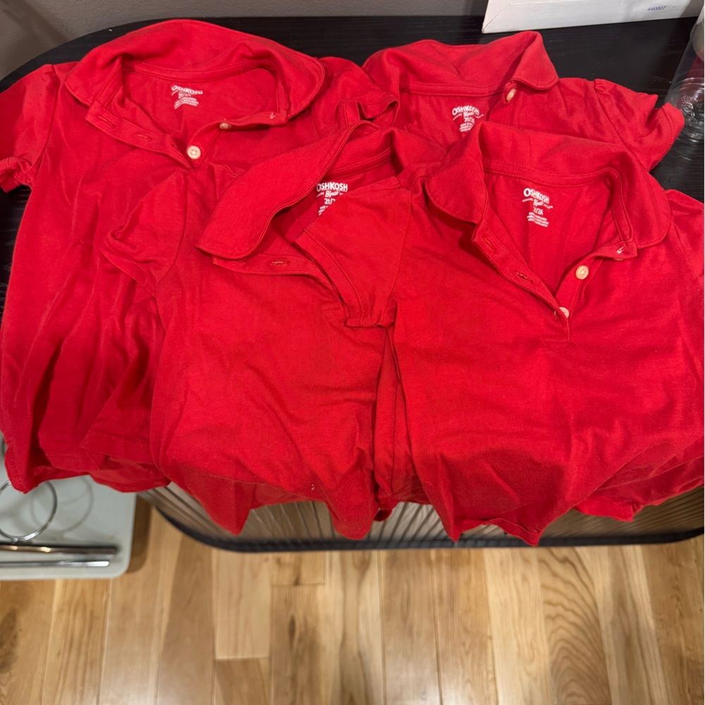OshKosh B'gosh Vibrant Red Kids Polo